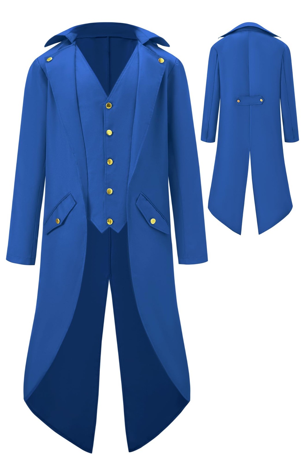 BesserBay Halloween Boys Steampunk Vintage Medieval Tailcoat Victorian Jacket...