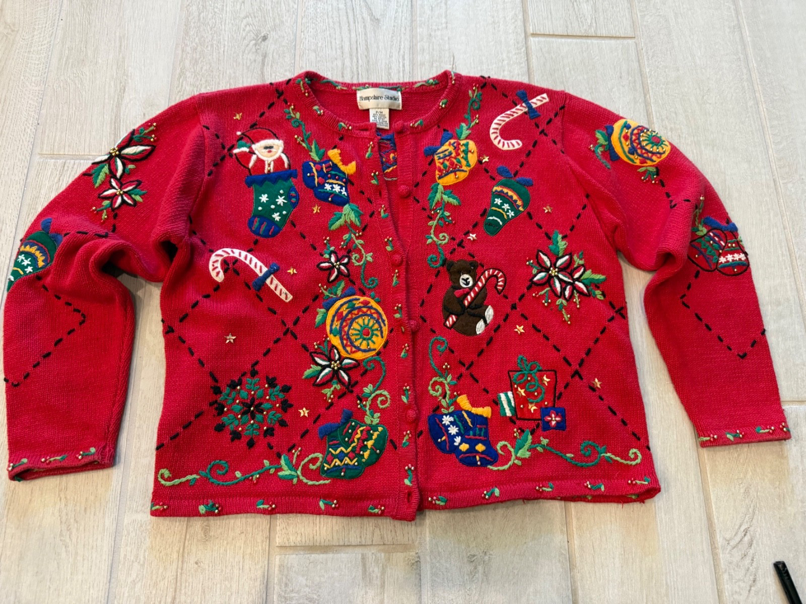 Vintage “Ugly Christmas” sweater Hampshire Studio size P/M