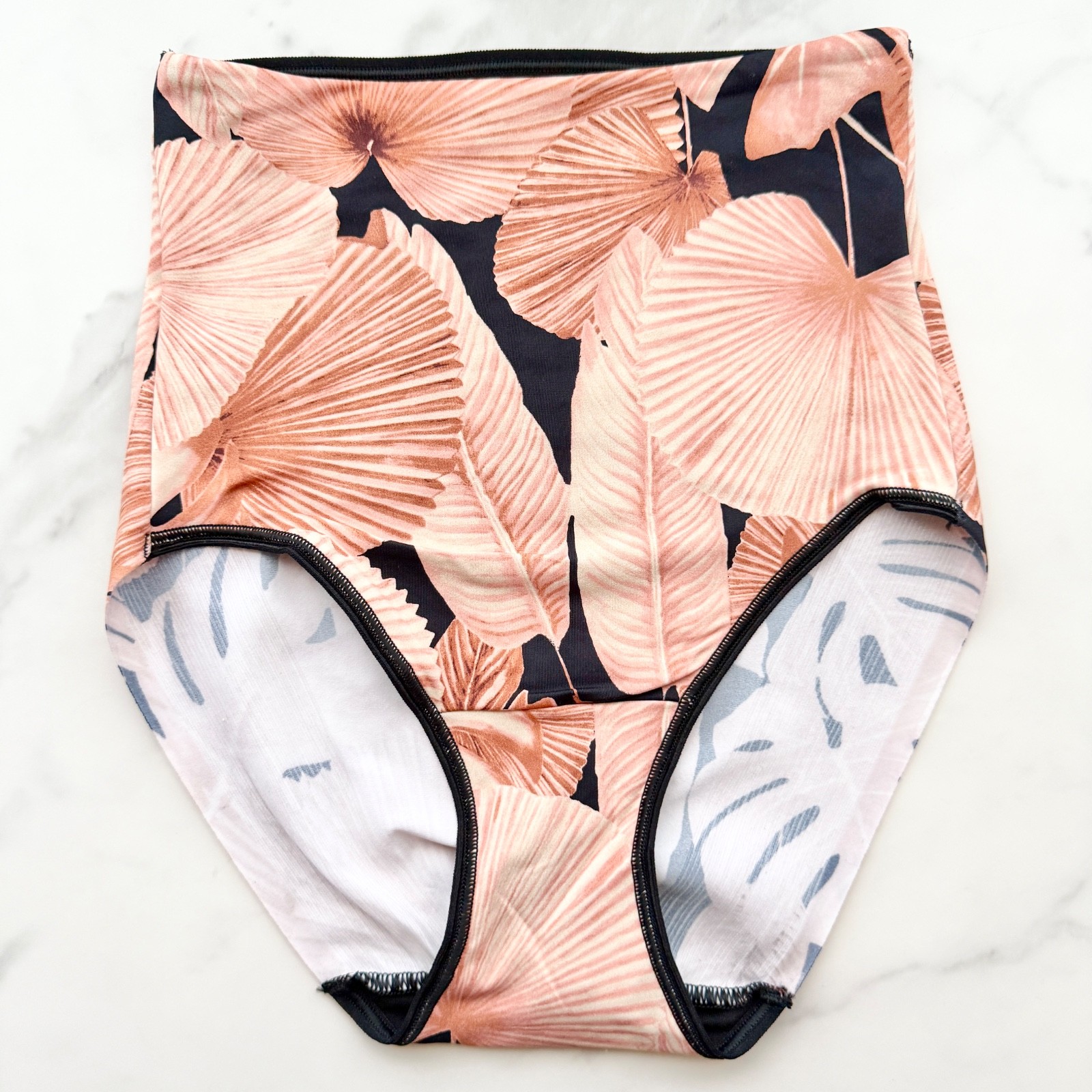 Soma Vanishing Tummy High-Waist Retro Brief Panty Pandawa Palms SZ XS
