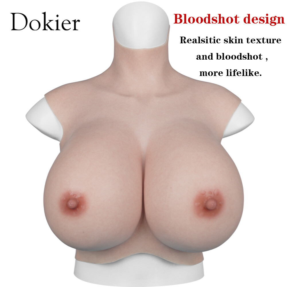 Dokier Big Fake Boobs Huge Breast Forms  Breastplate For Crossdresser Drag Queen