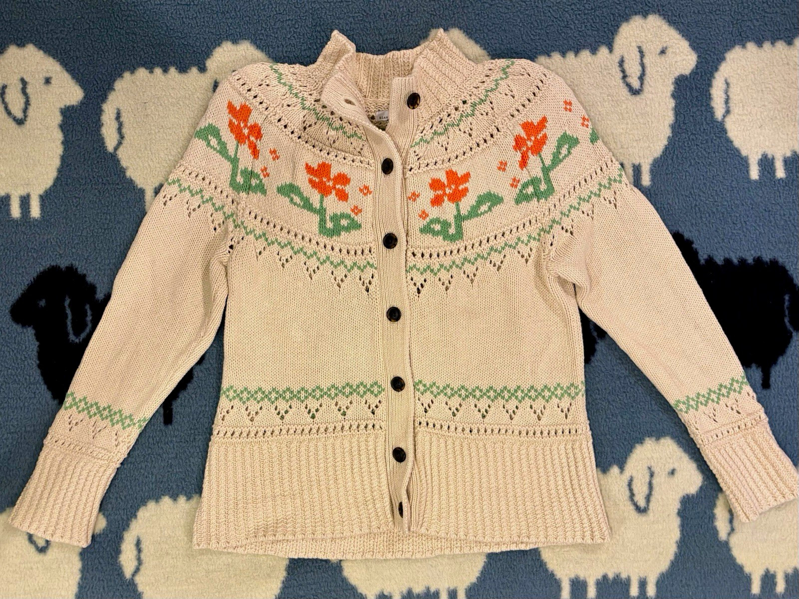 L.L.Bean Signature Cable-Knit, Women’s Large