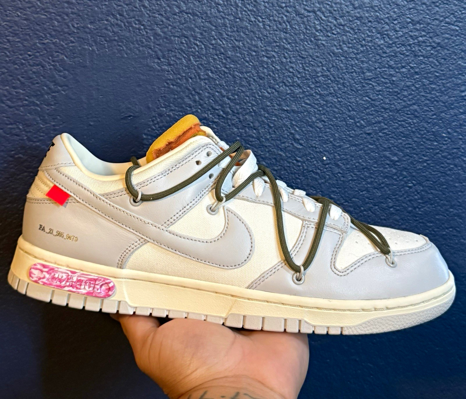 Nike x off white dunk low Virgil abloh lot 22