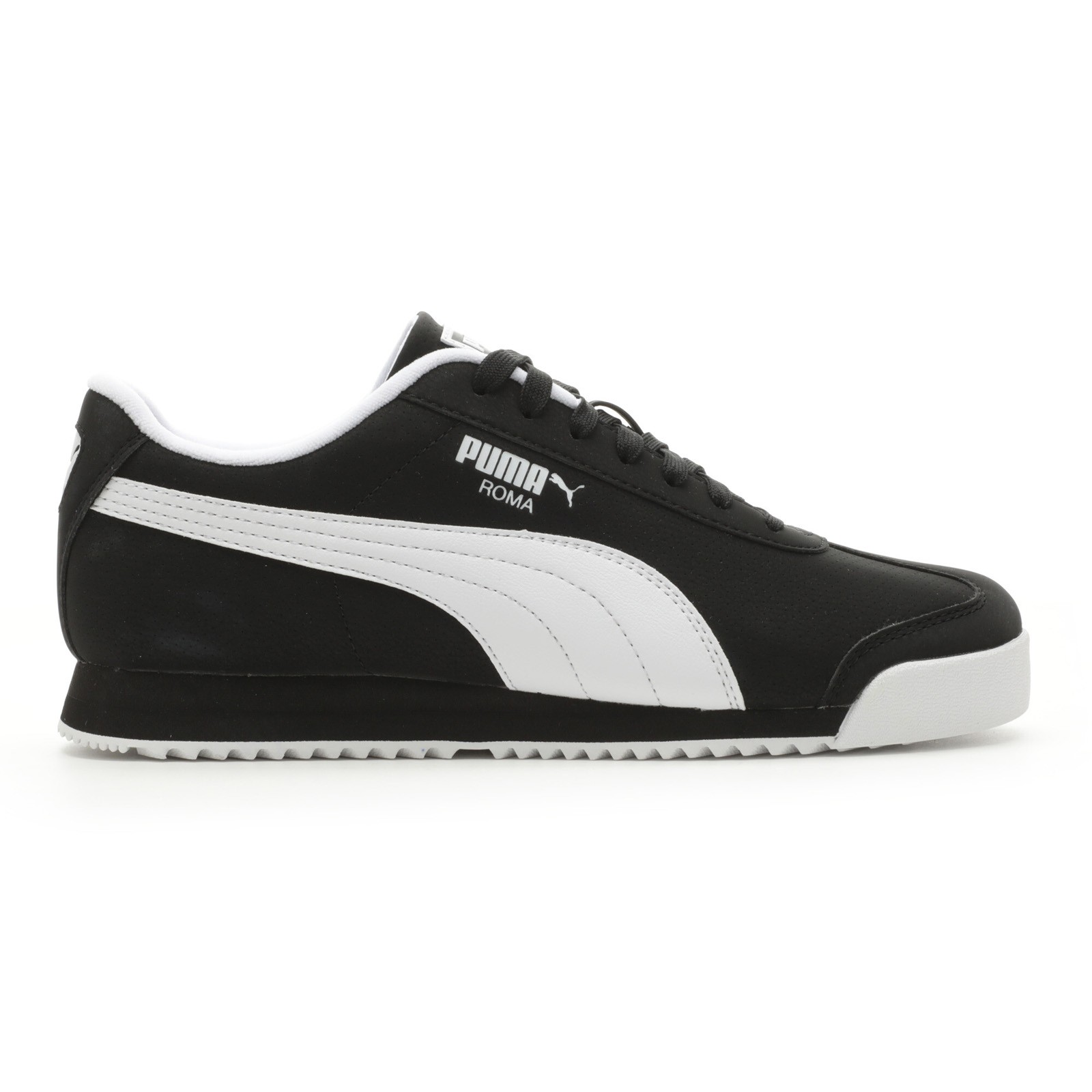 Puma Roma 24 Reversed 40067102 Mens Black Leather Lifestyle Sneakers Shoes 10