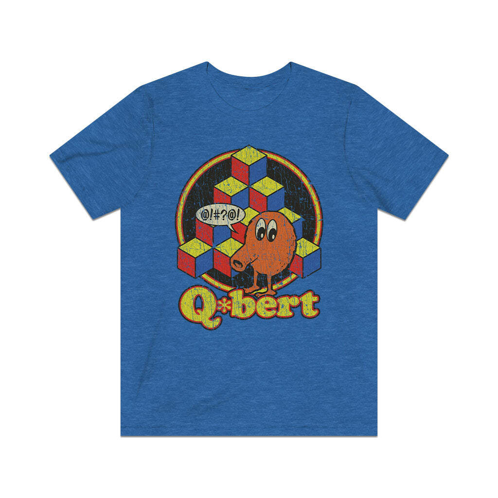 Q*bert 1982 Vintage Men\'s T-Shirt