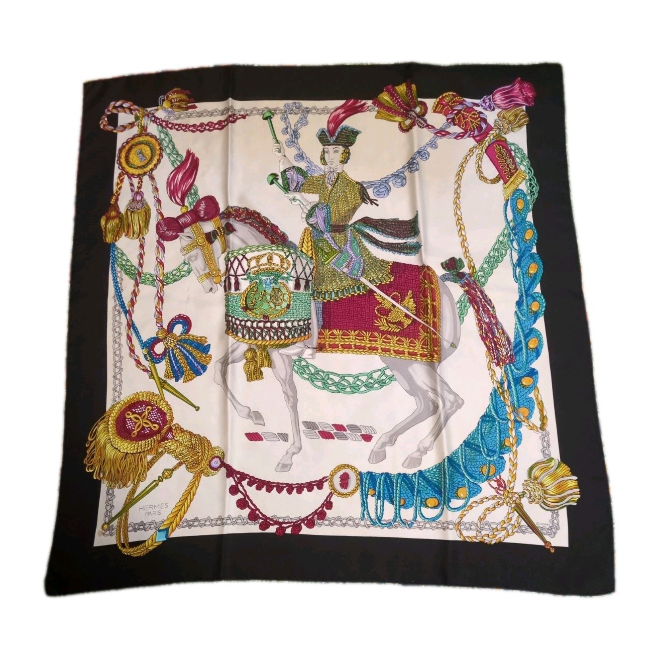 Hermes Le Timbailer new black border Marie Francoise Heron design