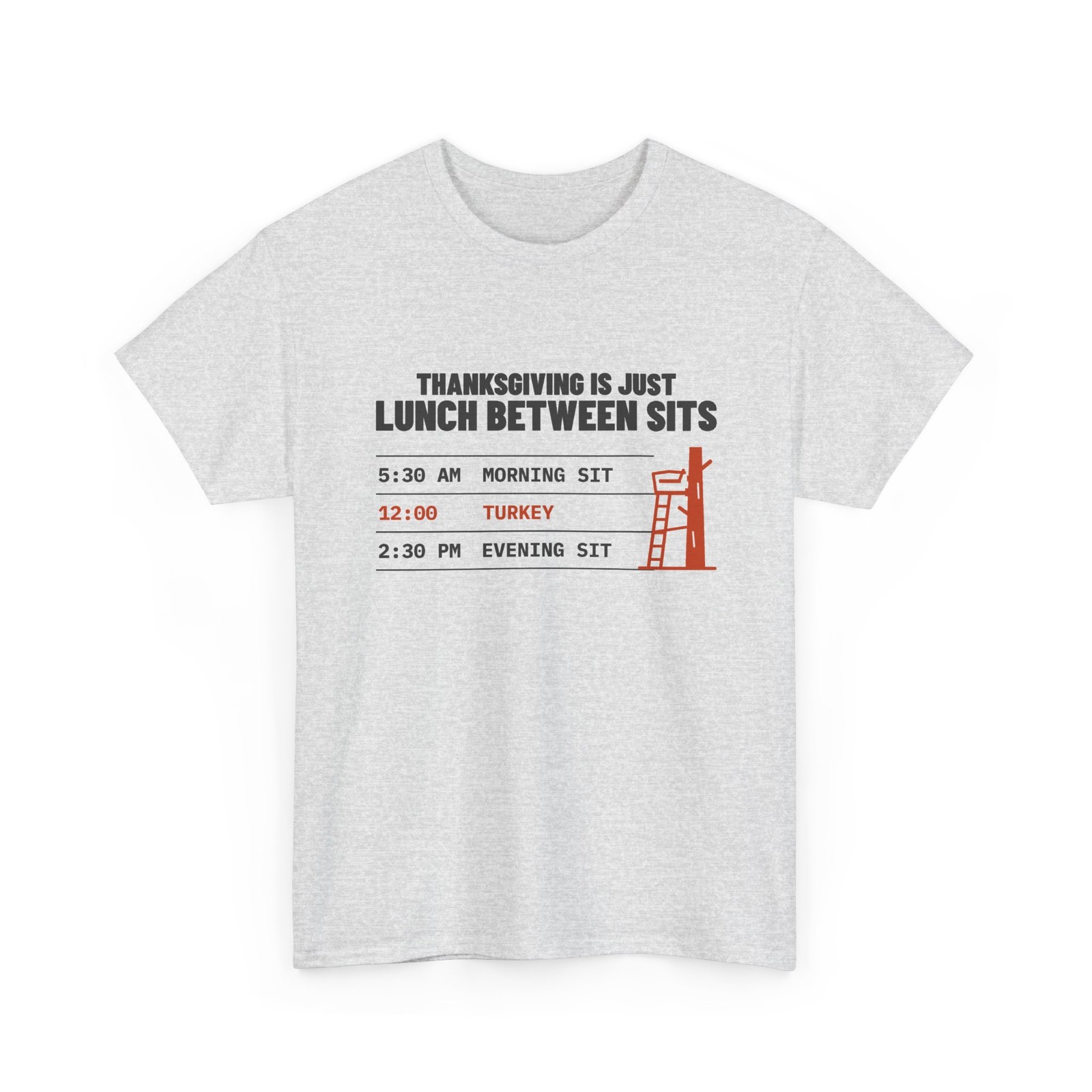 Funny Deer Hunting Shirt ThreadWill Thanksgiving Is Just Lunch Between Sits Gift
