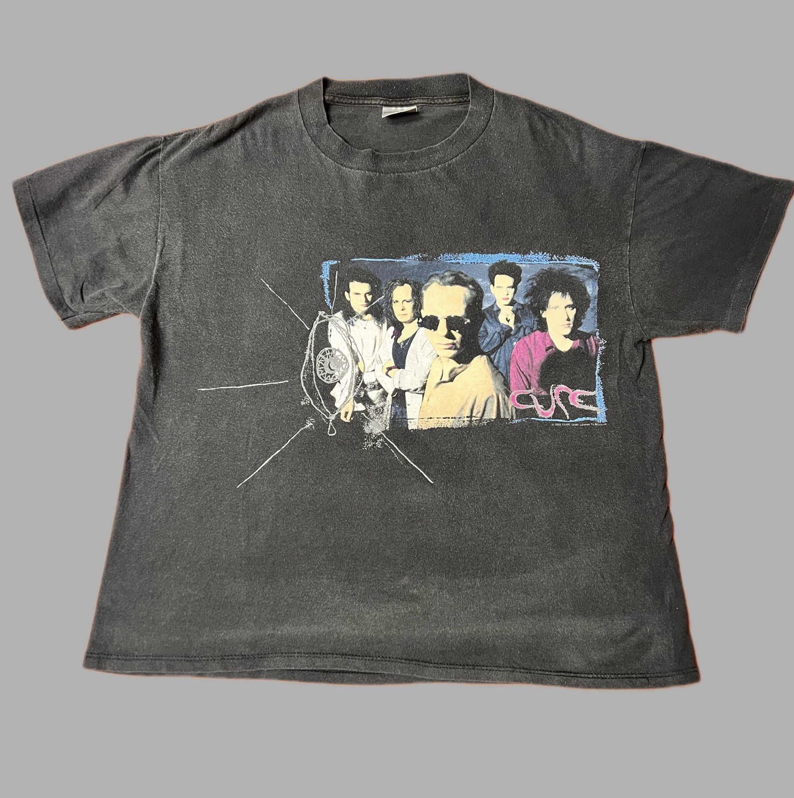 Vintage 1992 The Cure Wish Tour Band Shirt Brockum XL Single Stitch Double Sided