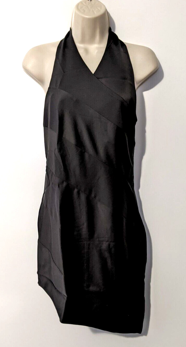 NWT NBD Women\'s Steph Halter Mini Dress Sz Small Black Polyester Blend EUC