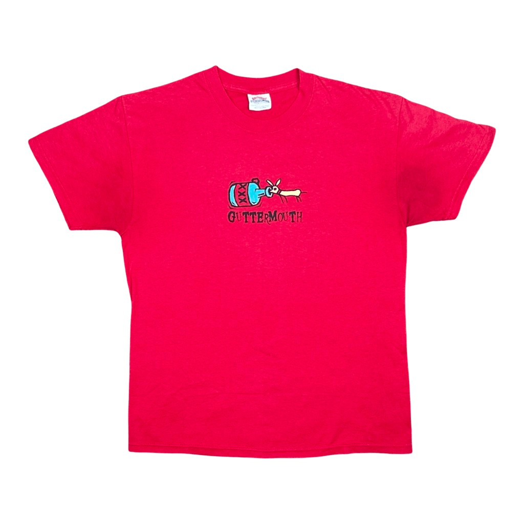 Vintage Y2K Hanes Guttermouth Tequila Worm Crew Neck Tee