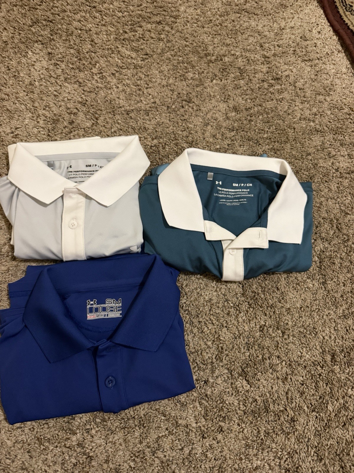 Under Armour Men Small Size Lot of 3