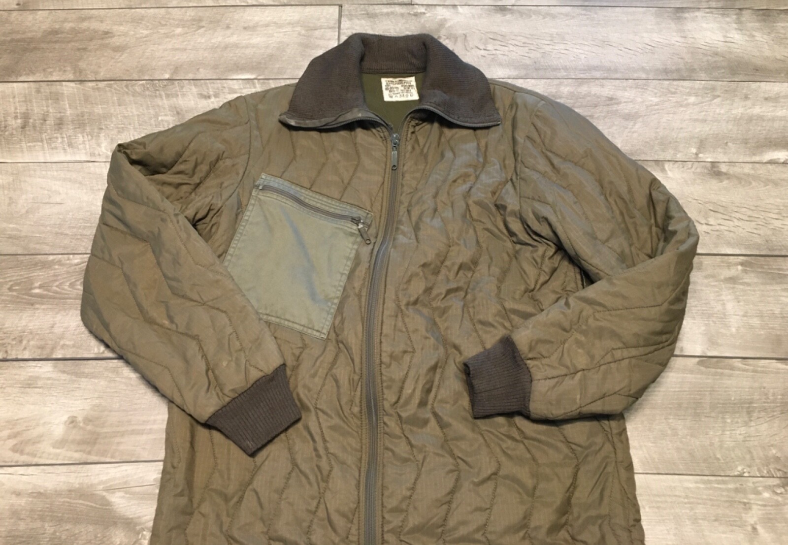 Vintage H Winnen Gmbh German Olive Green OG Army Field Parka Jacket Size Medium