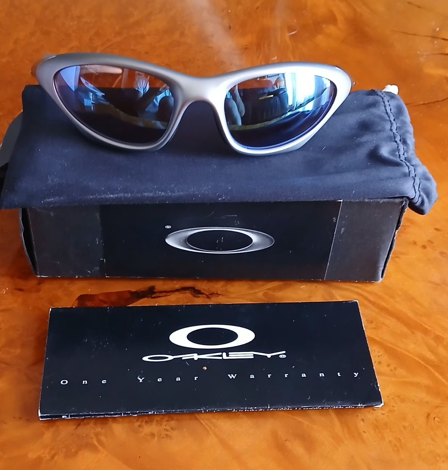 vintage 2001 Oakley silver  SCAR sunglasses with G30 lenses