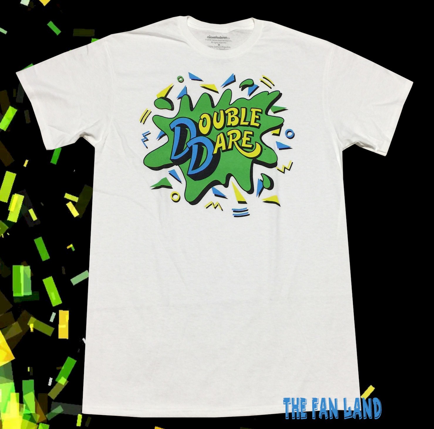 New Nickelodeon Double Dare 1986 Vintage White Men's T-Shirt