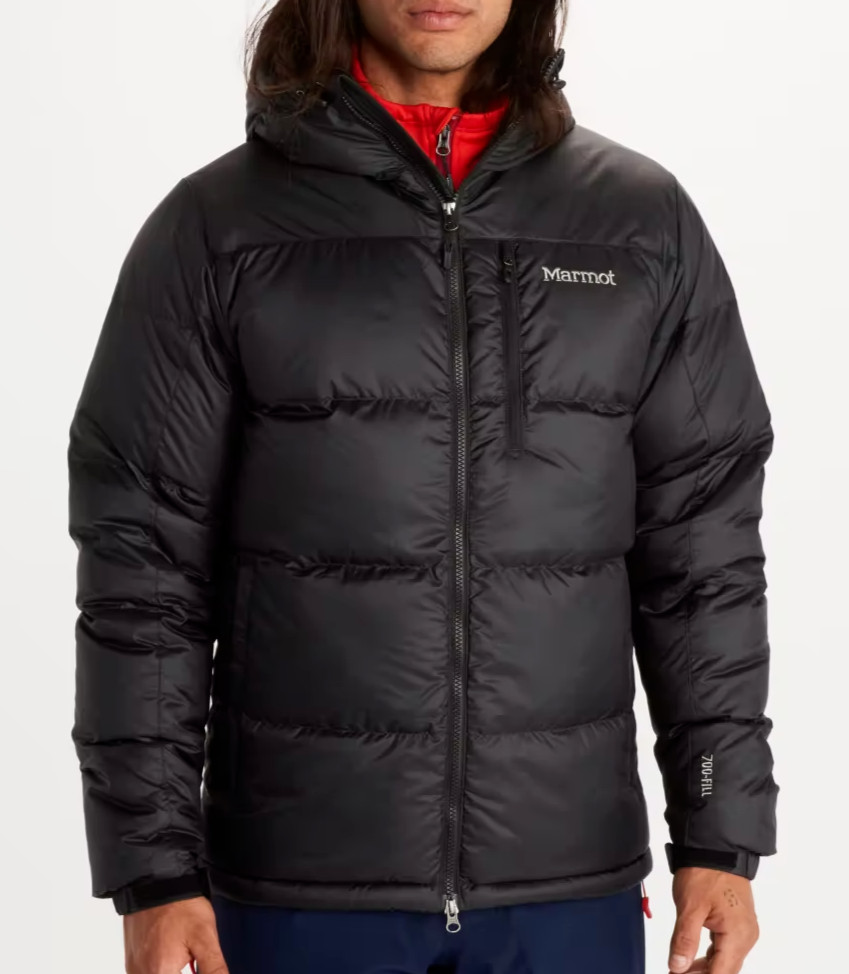 MARMOT Guides 700 Down Hoody Mens 3XT TALL Winter Parka/Jacket/Coat Black $300