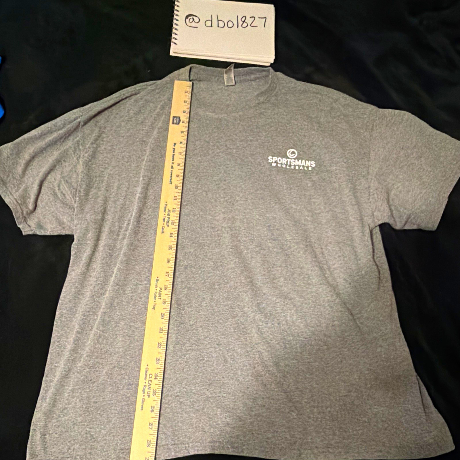 Gildan DryBlend Men’s 2XL Gray Crew Neck Short Sleeve Fishing Graphic Tee