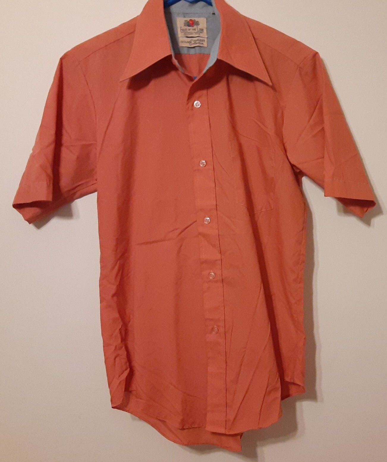 Vintage 70s Men\'s Fruit Of The Loom Golden Harvest Collection Button Up Shirt