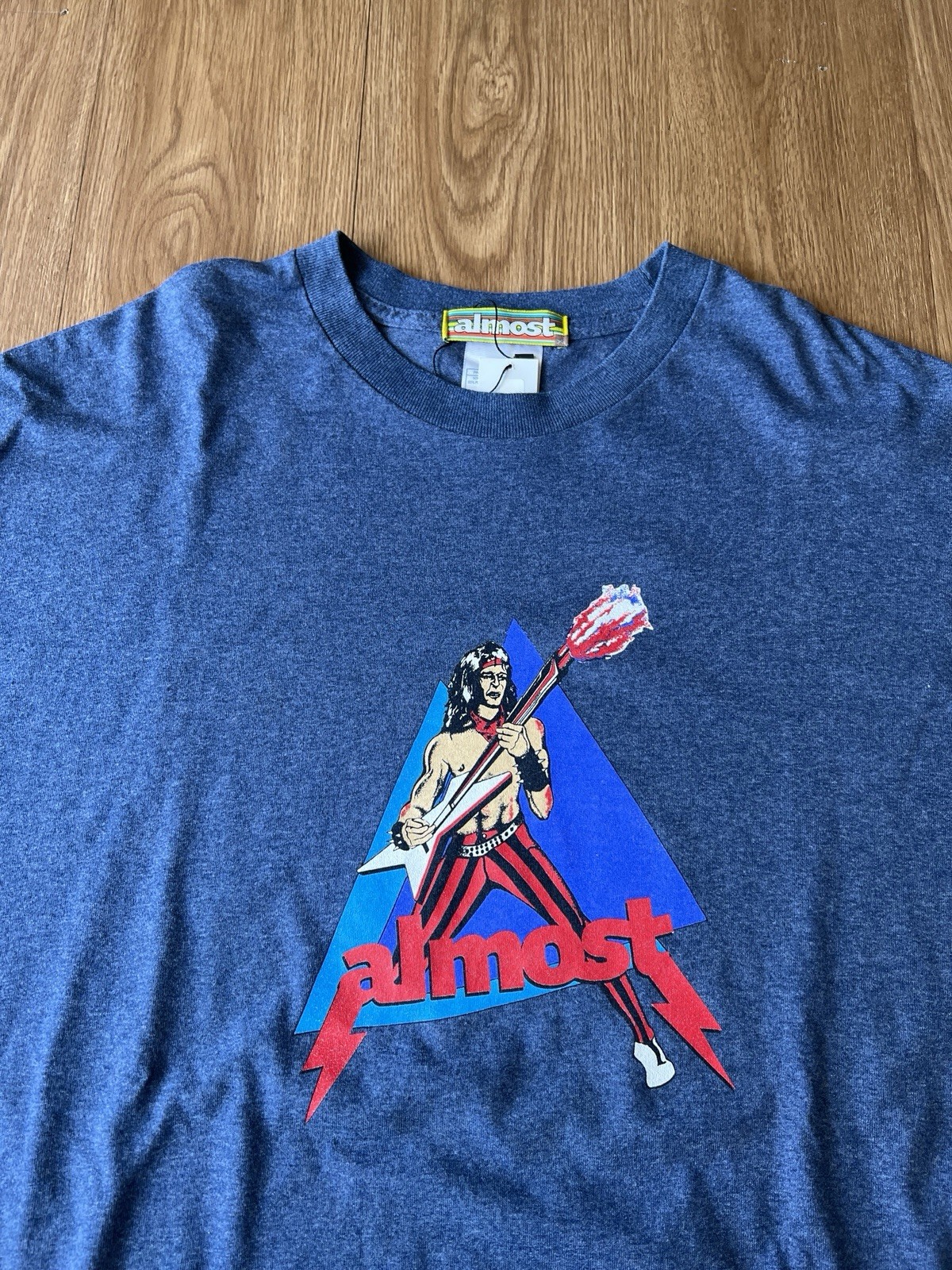 Vintage 00s Almost Skateboards Rockit Graphic rare tshirt