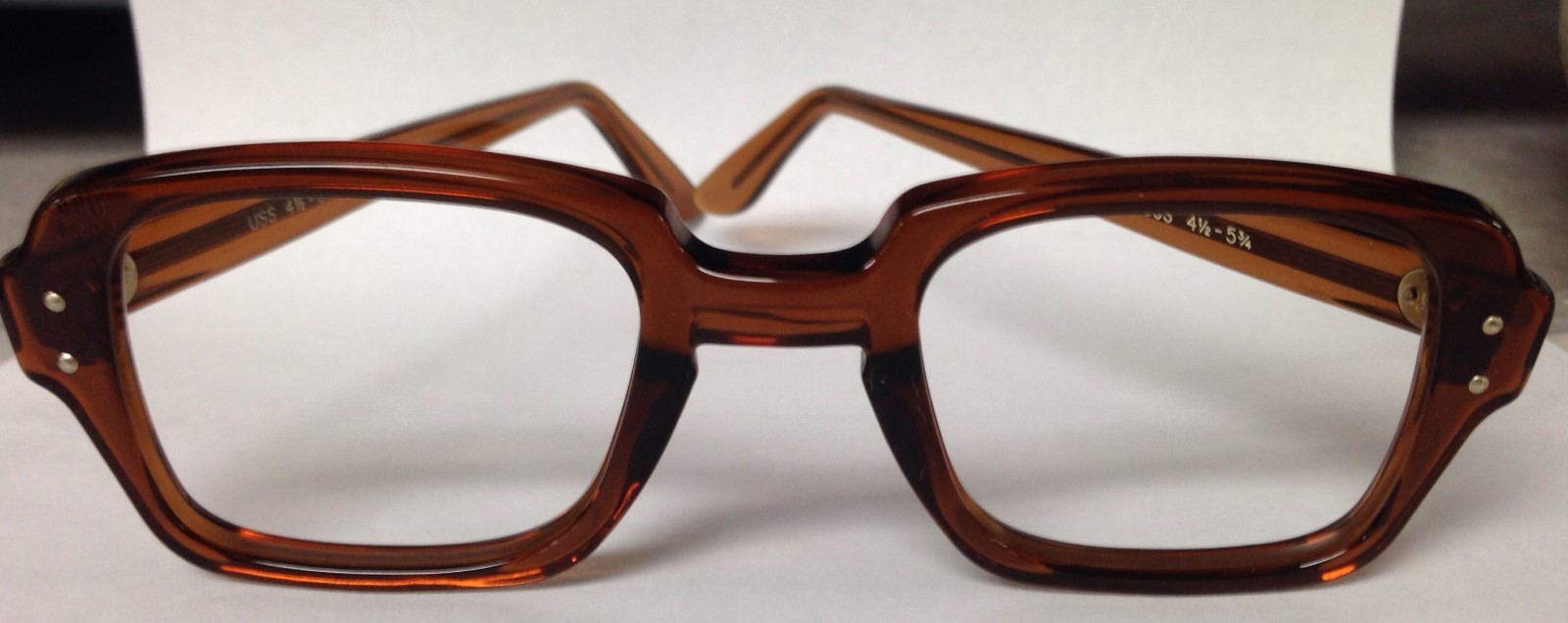 Vintage Retro BCG military surplus eyeglass frames 48-24 assembled