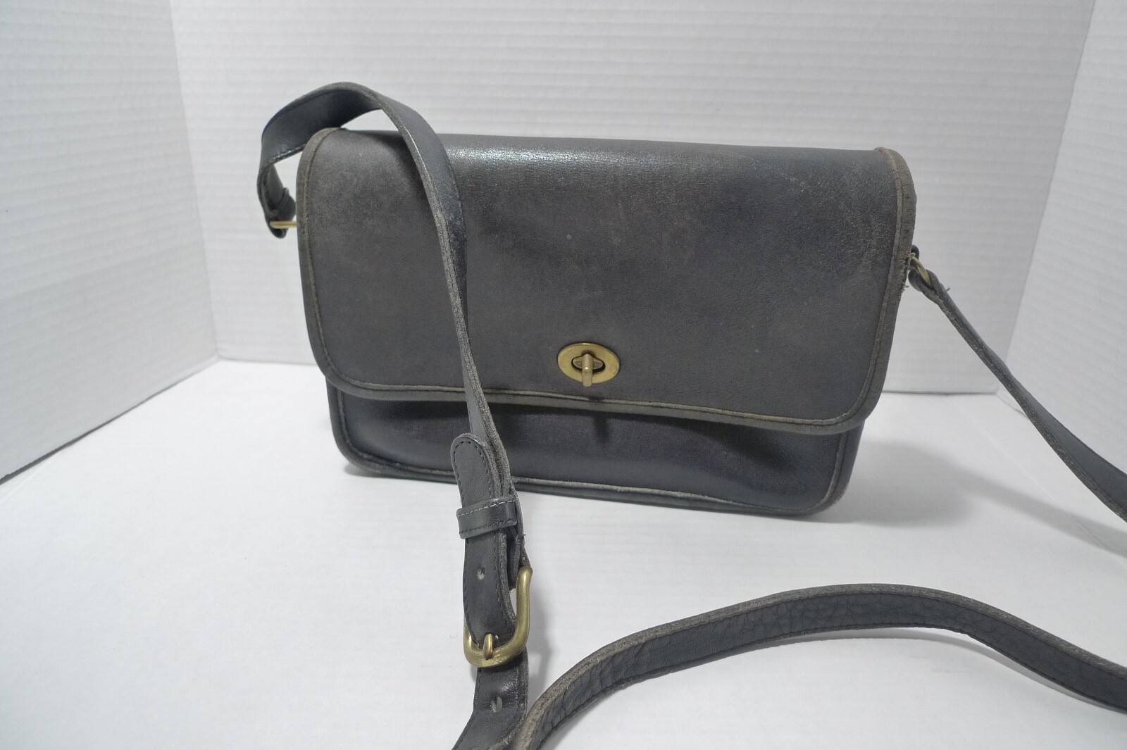 Vintage- Coach  Compartment  Bag -Leather -Style 9850-Made In USA - Shabby Chic