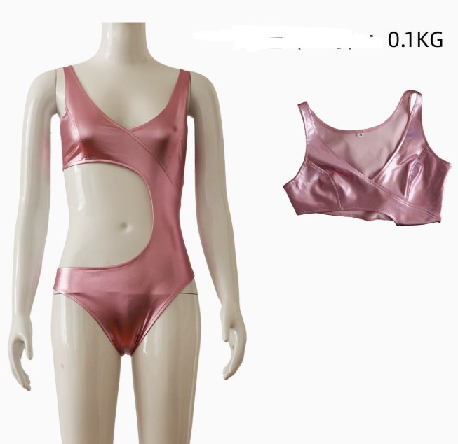 The Substance Cosplay Sue Women Pink Rose Tight Gym Bodysuit Costume