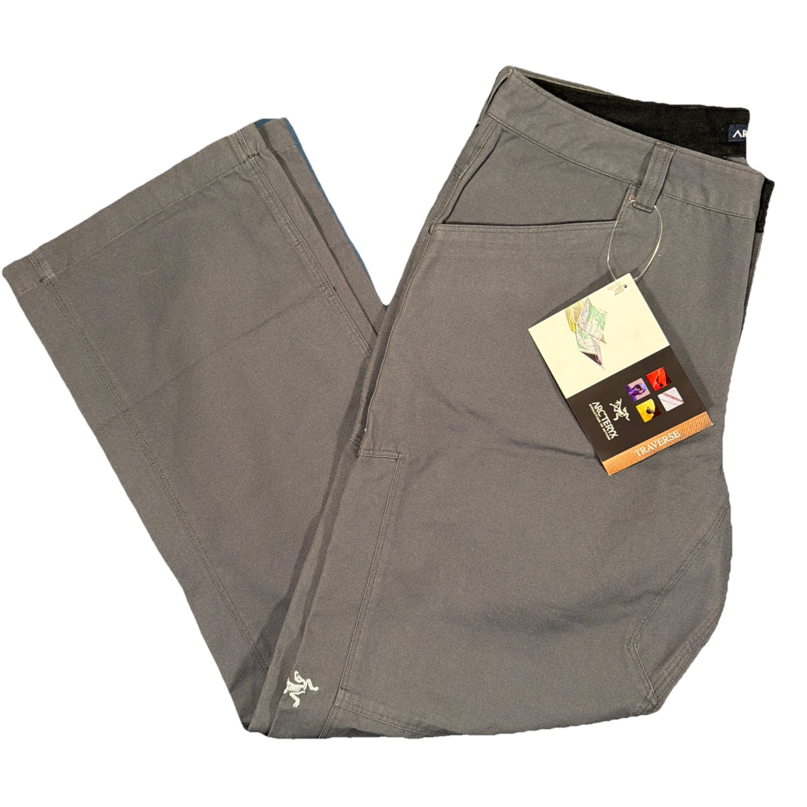 Arc\'teryx Gamut Pant Womens 14 Traverse Hiking Outdoor Gorpcore Shale Gray 34x31