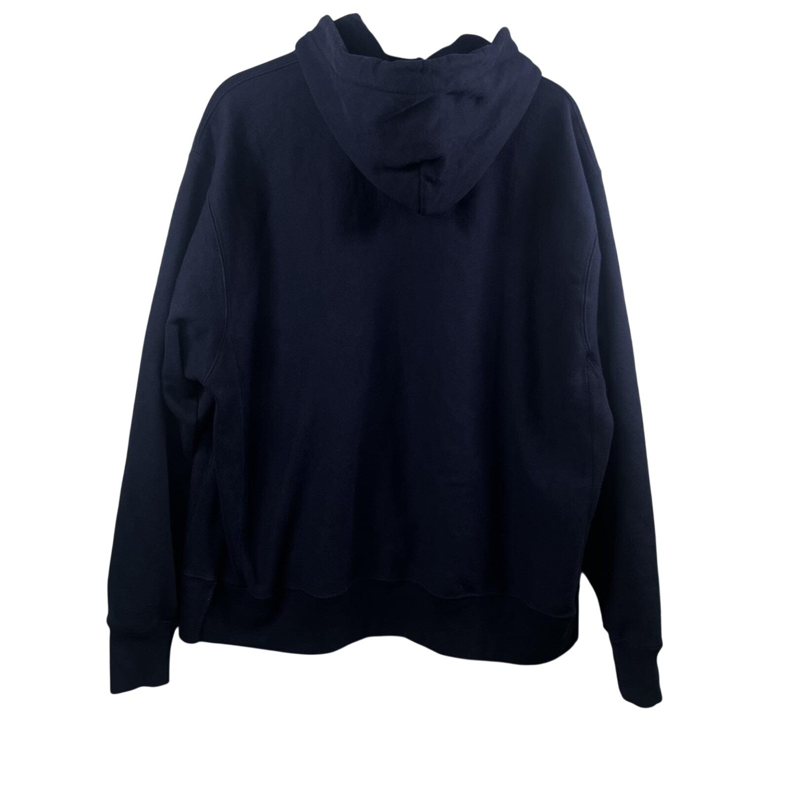 Vintage 90s Blue Blank champion Reverse Weave Hoodie Rare Logo XL Kangaroo