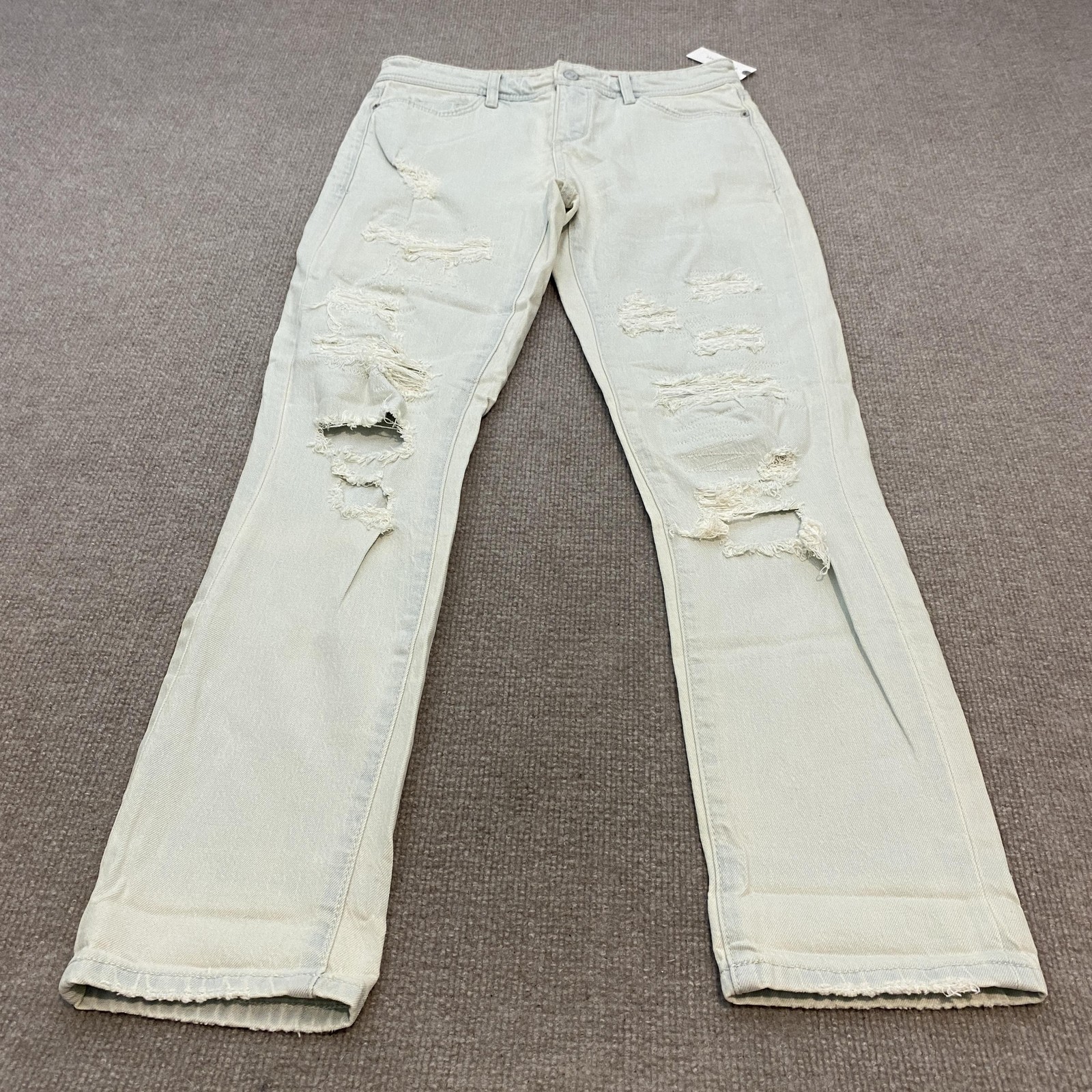 Pilcro Anthropologie Slim Boyfriend Jeans Womens 26 Distressed Boho Fits 31x30