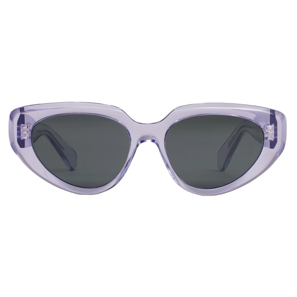 CÉLINE SALE S286 CAT-EYE ACETATE TOP $425  SUNGLASSES LAVENDER PURPLE FRAME