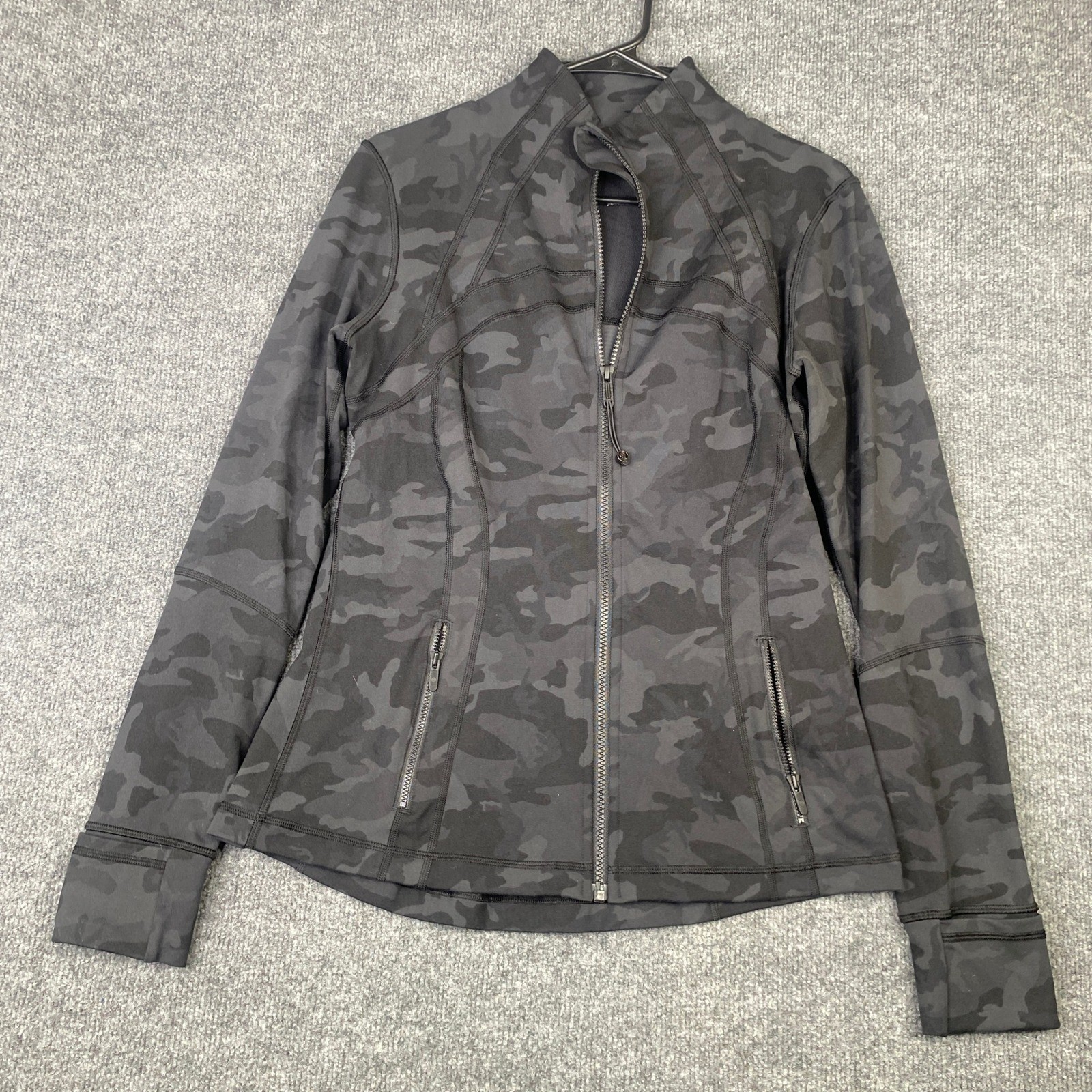Lululemon Define Jacket Heritage 365 Camo Deep Coal Multi Size 10 Zip Up
