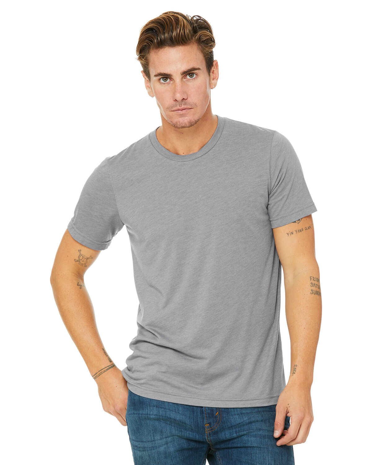 Bella + Canvas Unisex Short-Sleeve T Shirt 3413C Crew Neck Stylish T-Shirt