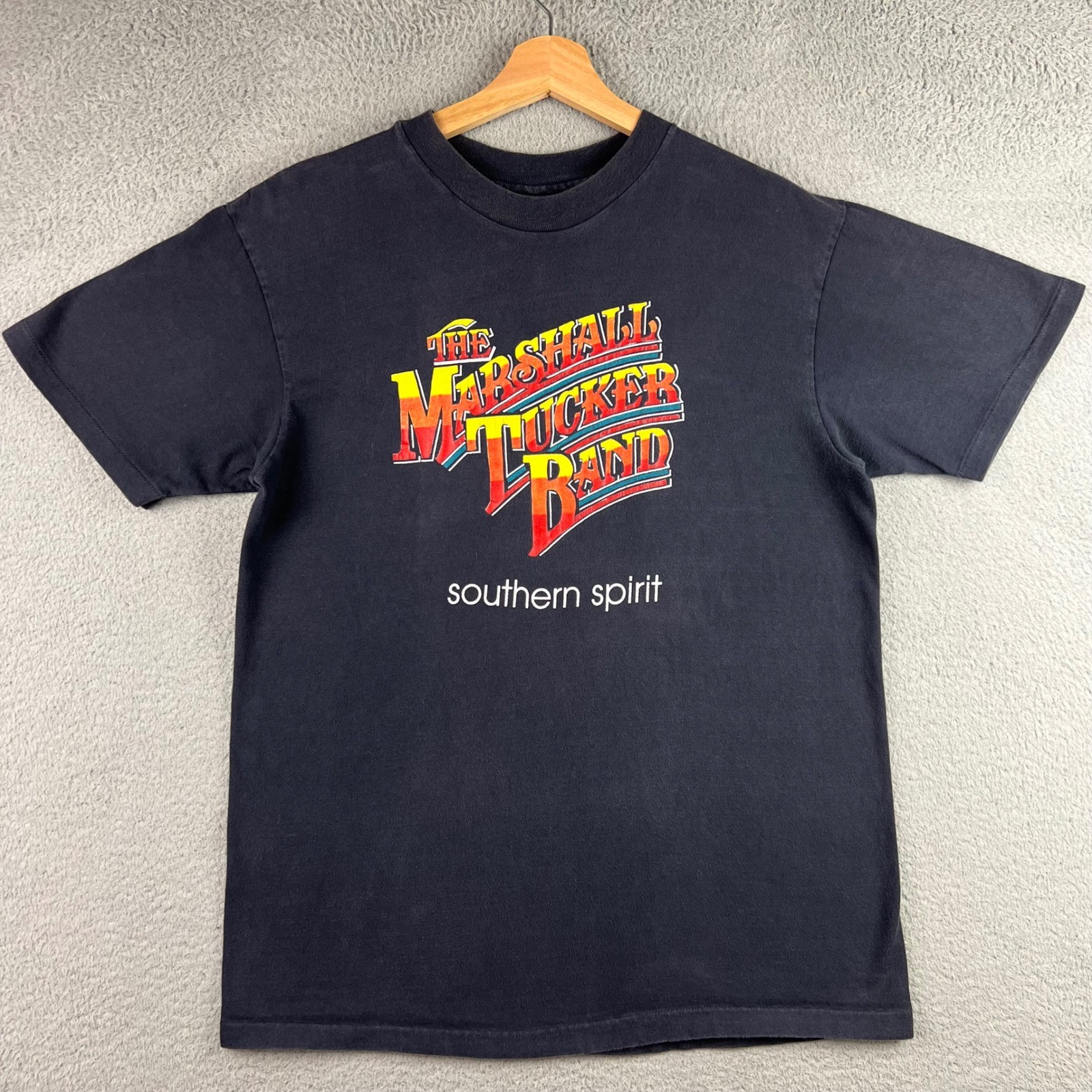 Vintage Marshall Tucker Band Southern Spirit T-Shirt Hanes Beefy-T Black Medium