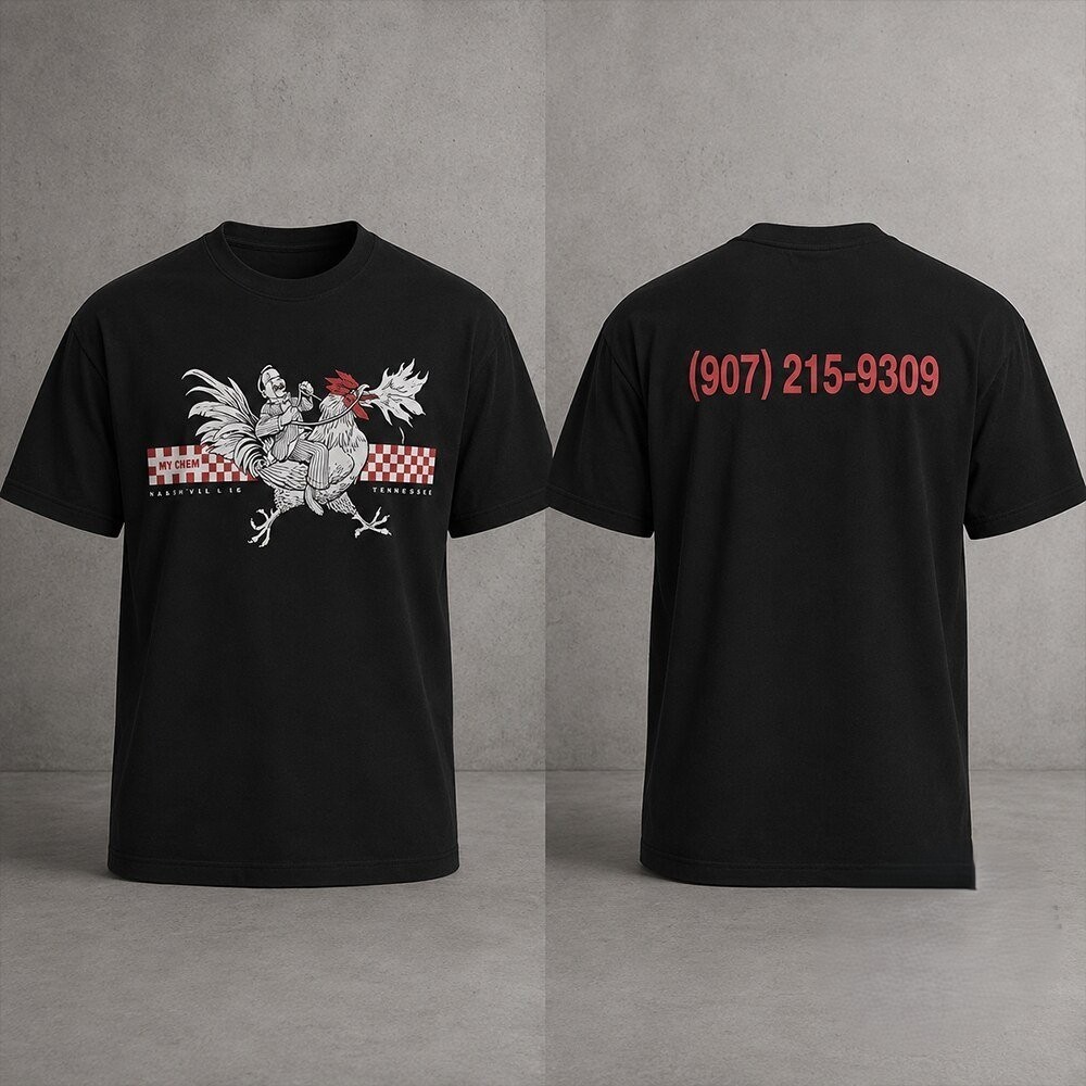 SALE ITEM HOT  MCR Fire Rooster Nashville 2026 Graphic Shirt Premium Print Fan