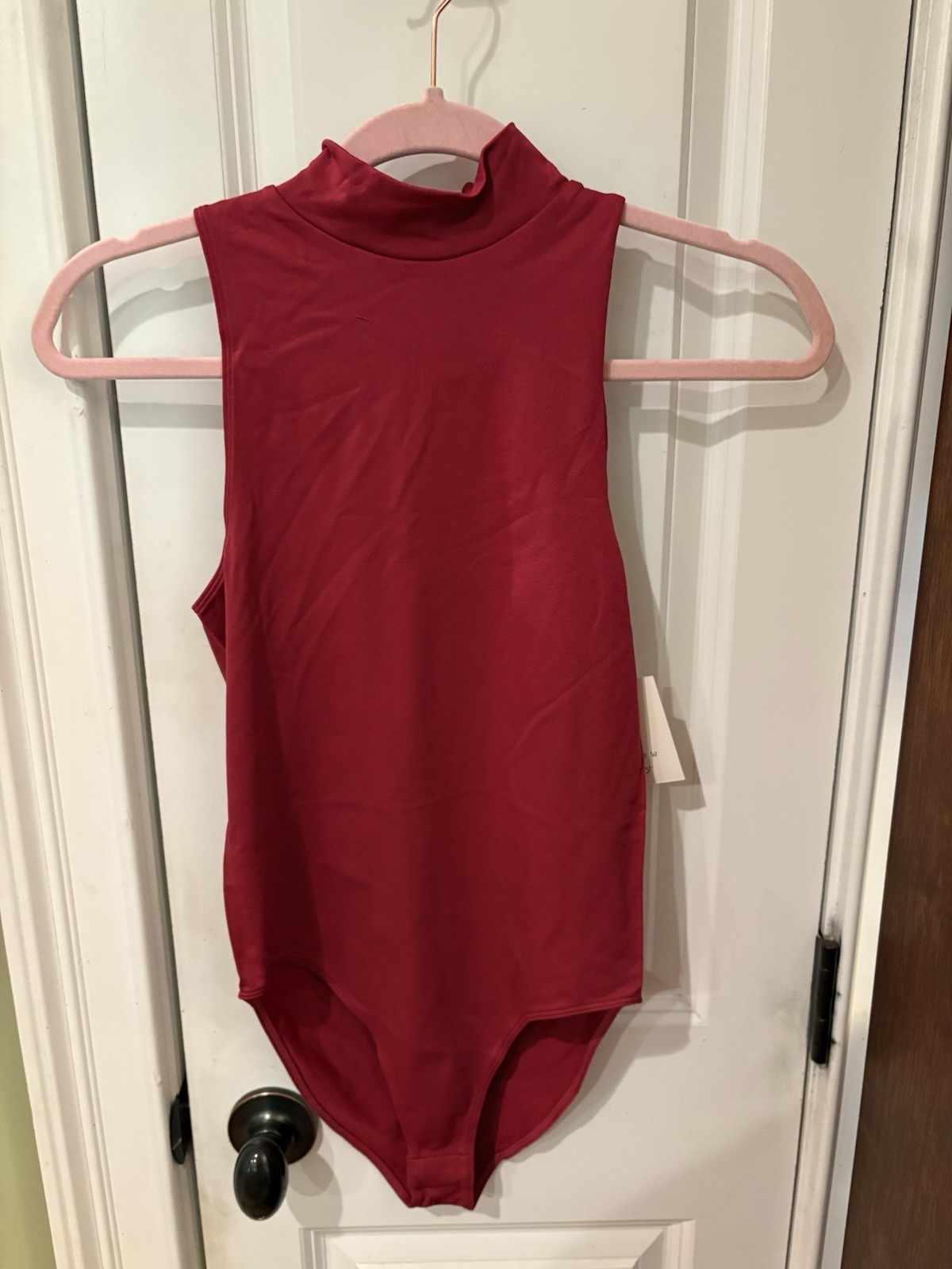 NWT Women’s Size S Maroon Color Brand A New Day Body Suit SKU TR72