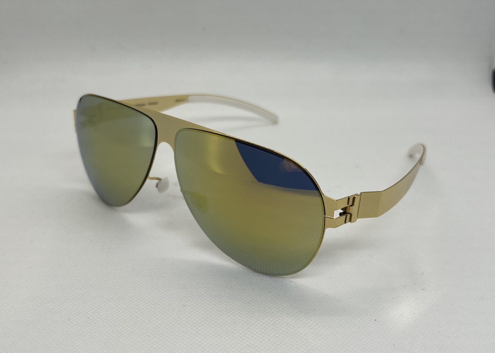 Mykita Franz Bernhard Willhelm Sunglasses Gold Aviator Authentic USA STOCK