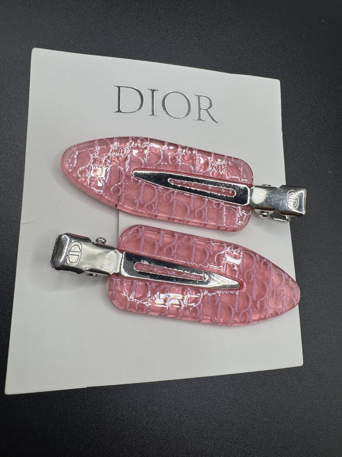 Dior Beauty Star Hair Clips Miss Dior GWP Limited Edition New Pink Set Authentic
