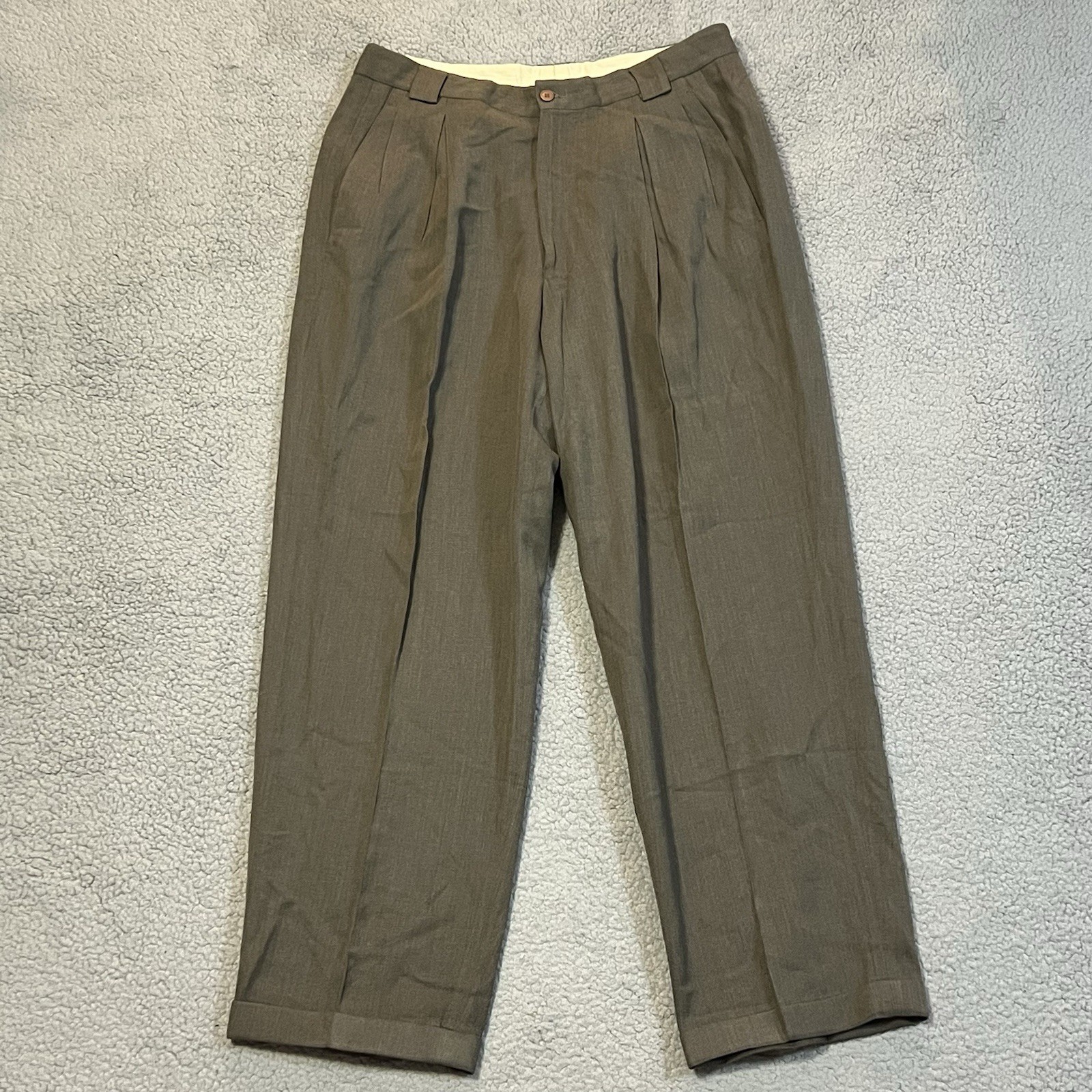 Vintage Giorgio Armani Le Collezioni Dress Pants Mens 34x30 Wool Blend Pleated