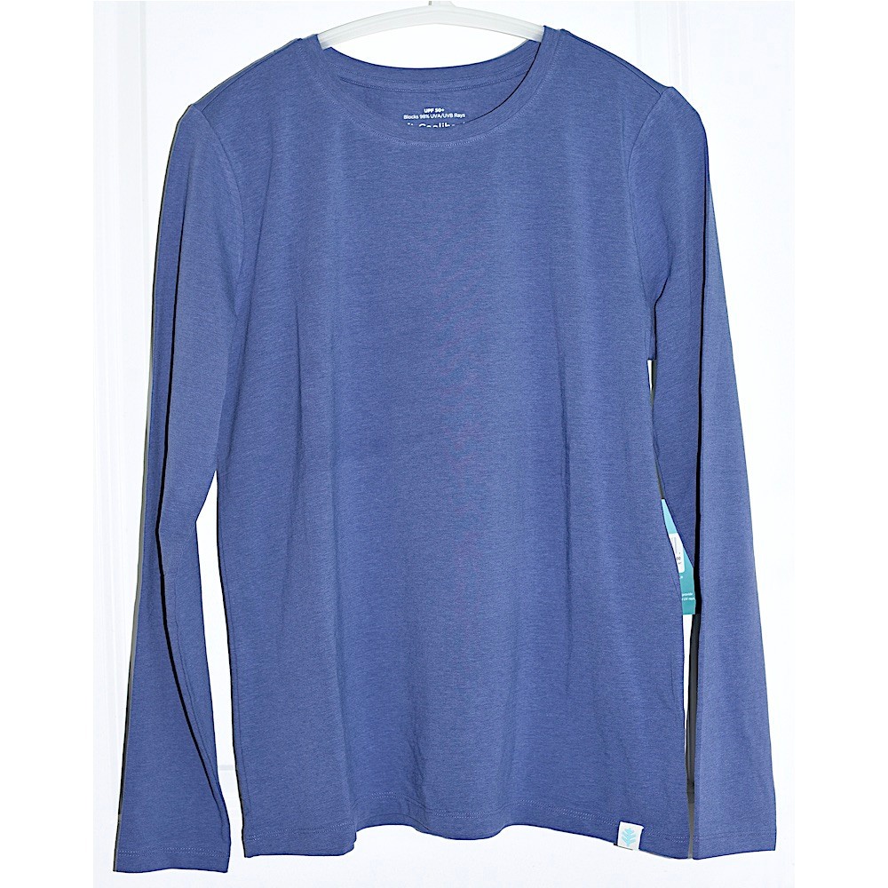 NWT Coolibar Morada UPF50 Long Sleeve T-Shirt in Future Dusk