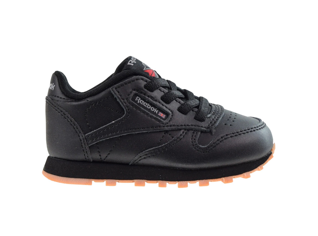 REEBOK CLASSIC LEATHER INFANT/TODDLER BLACK TENNIS SHOE 1000083370 GX9396