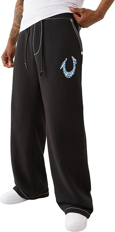 True Religion Men's HS Paint Baggy Big T Sweatpants