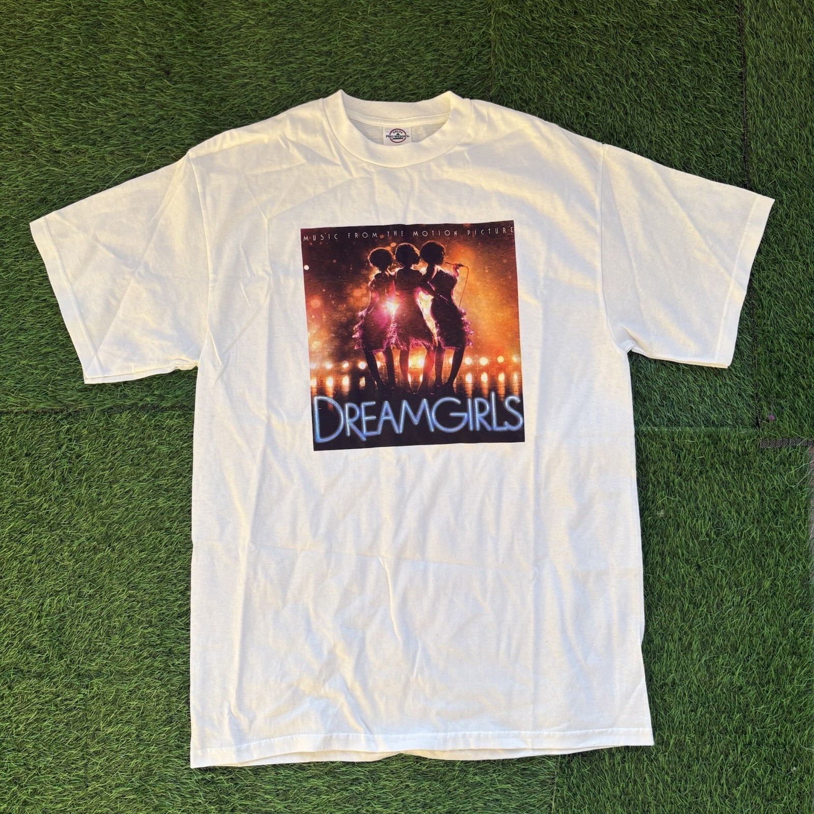 VTG 2006 Music From Dreamgirls Movie Promo Tee T-Shirt Beyoncé Jamie Foxx Y2K