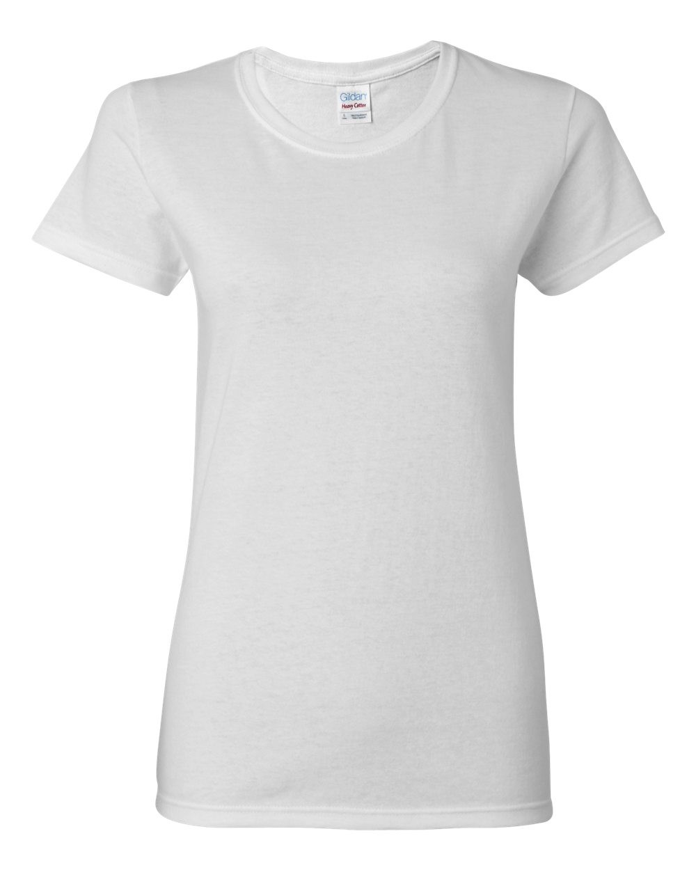 Gildan 5000L Women\'s Heavy Cotton T-Shirt Crew Neck Ladies Classic Feminine Tee