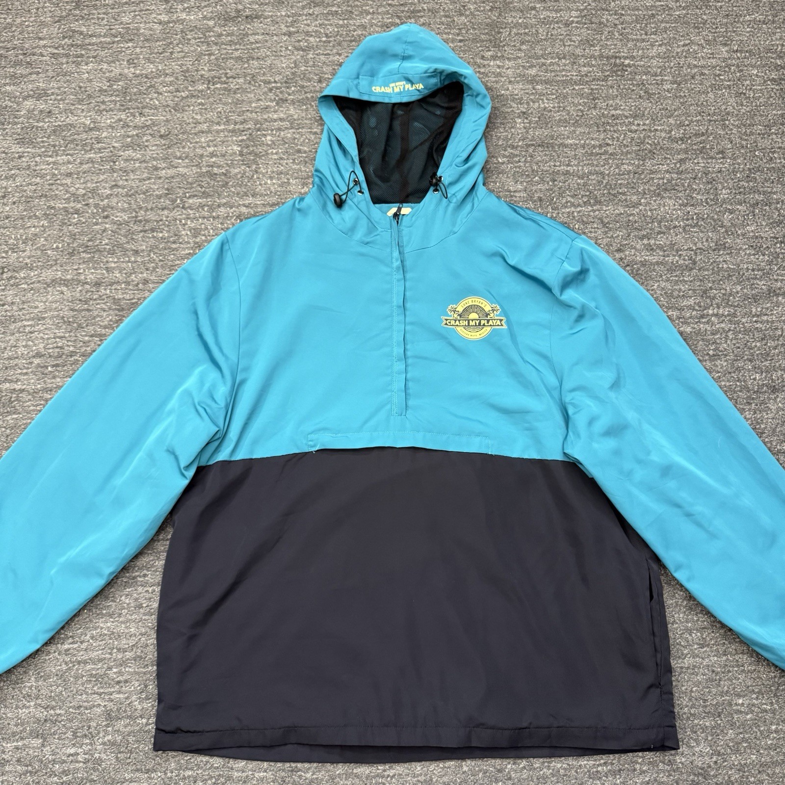 Luke Bryan Jacket Men Medium Crush My Playa Hood Windbreaker Mexico Sun Tree