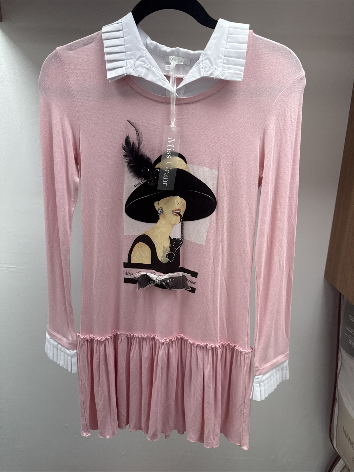 Miss Grant Pleated Pink Dress