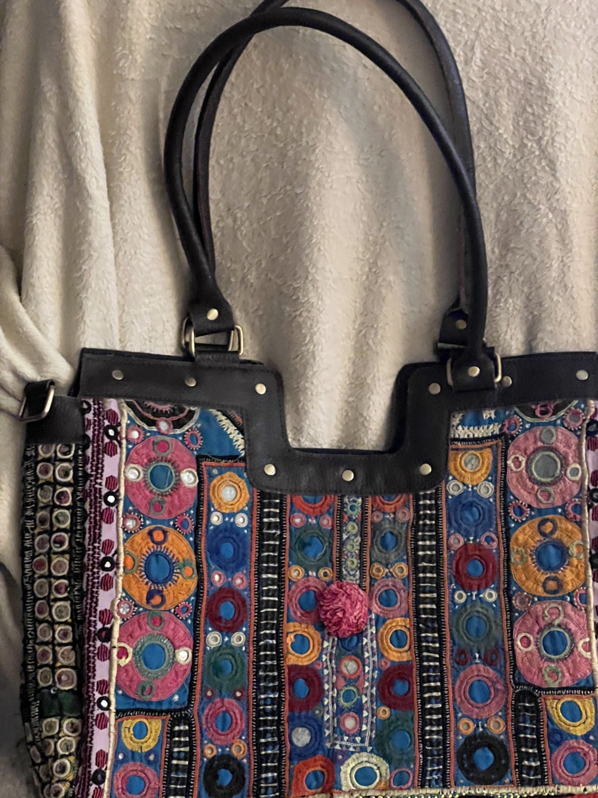 Karma Highway Gypsy Banjara XLG Tote|Shoulder Bag|Boho|Bohemian Patchwork Style
