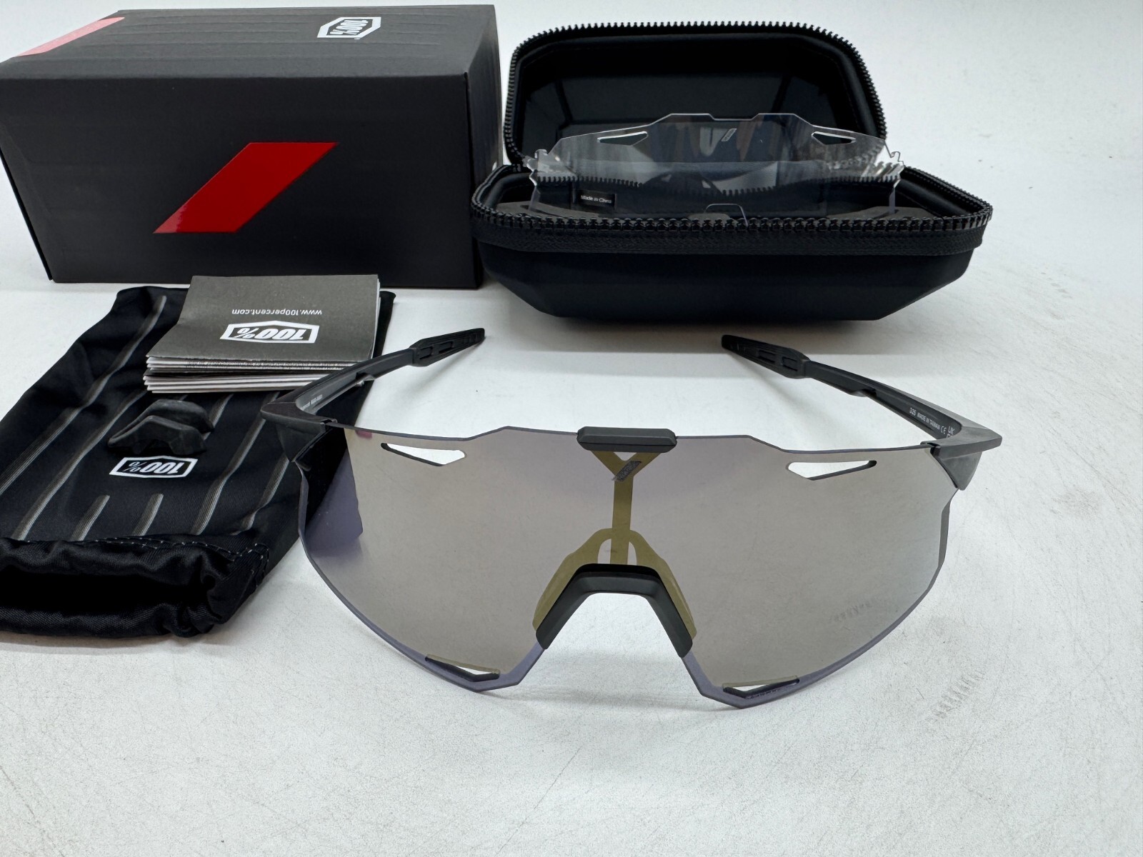 100% Hypercraft Sport Performance Frameless Sunglasses Scratch Resistant Uv400