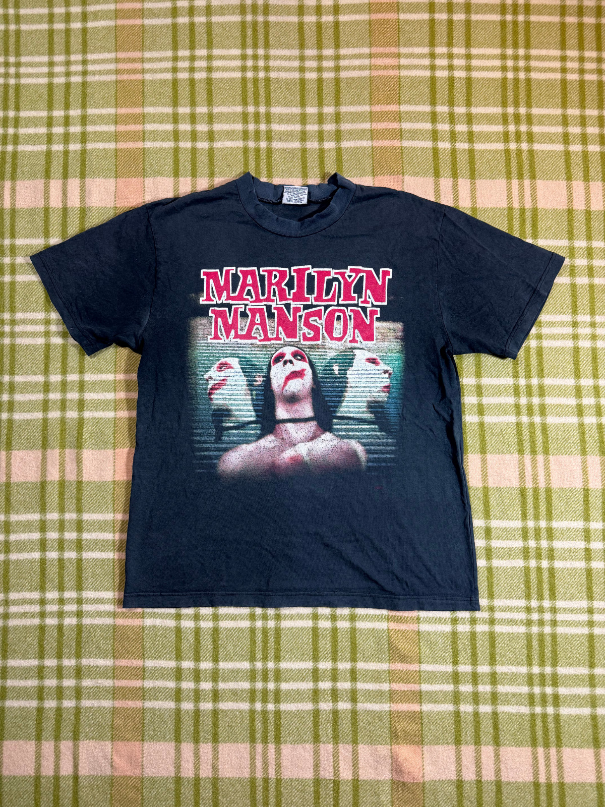 Vintage 1996 Marilyn Manson Sweet Dreams Tshirt Top Heavy Made In Australia M