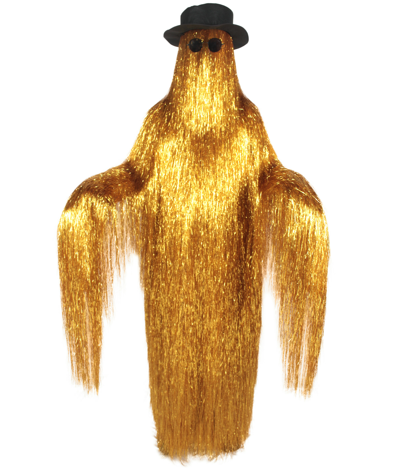 HPO Adult Dapper Creature Playboy Tinsel Costume with Wig for Halloween Cosplay