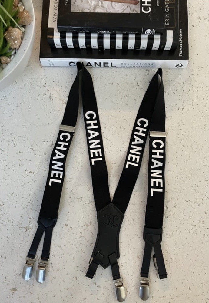 Designer Suspenders Black And White