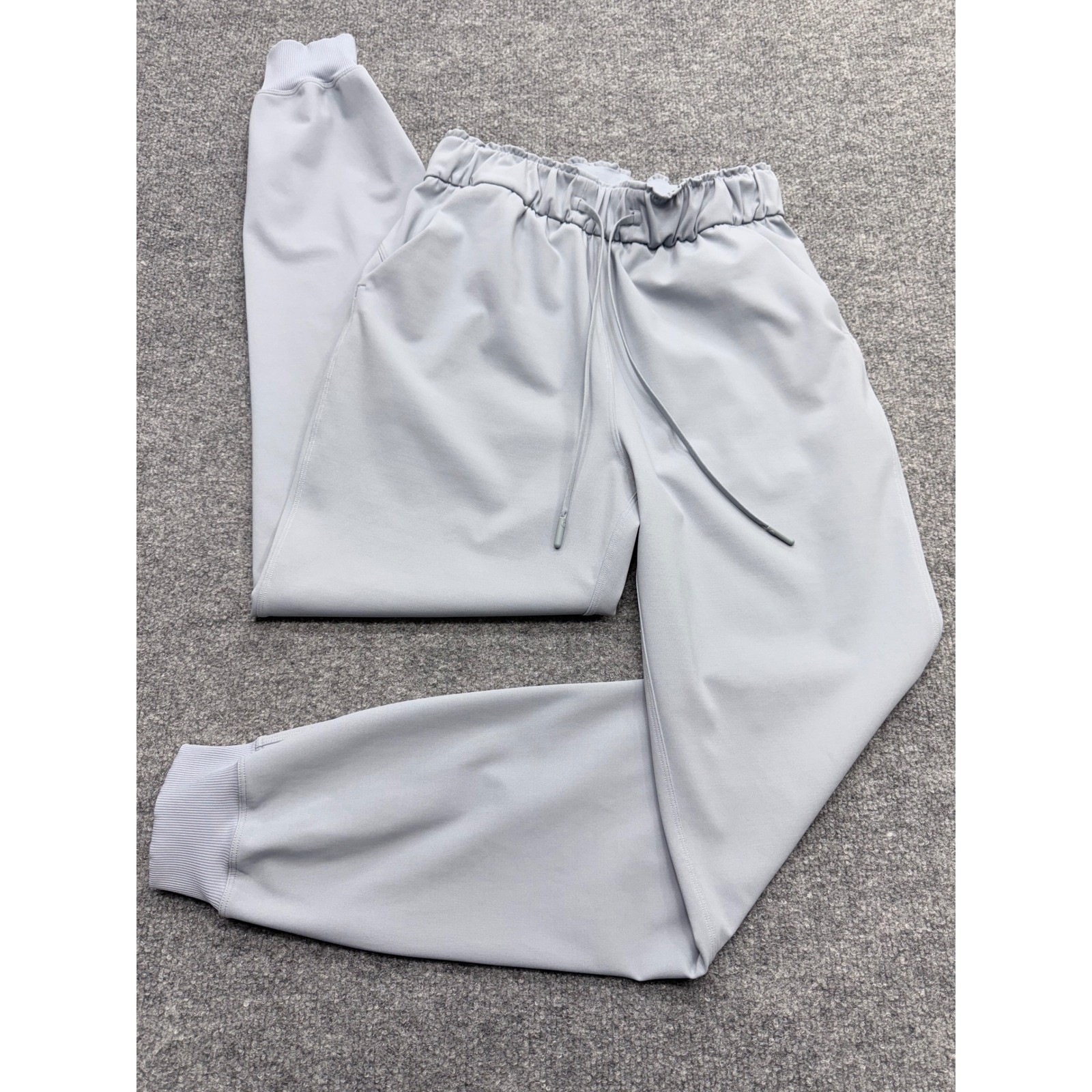 Lululemon Stretch High-Rise Jogger Blue Linen Size 4 LW5DCRS Drawstring Pants