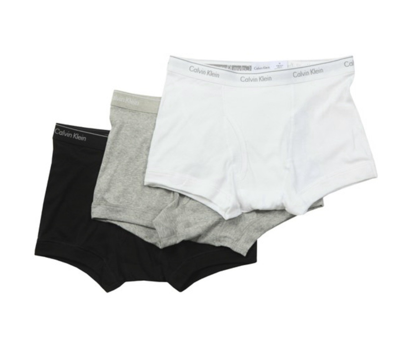 NWT Calvin Klein. Sz XL.  3 Pack. 100% Cotton Trunk. Black/White. MSRP $46.00